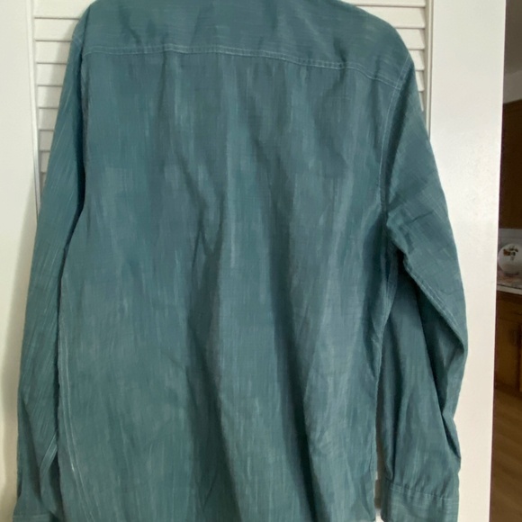 Tranquility Mayhem Handcrafted Shirt Size XL Blue-green color - Picture 7 of 7